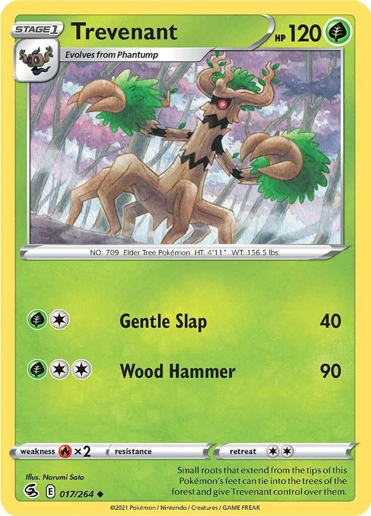 Image for Trevenant (017/264) (SWSH08: Fusion Strike) - Pokemon