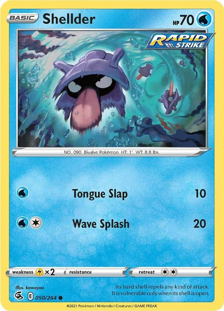 Image for Shellder (050/264) (SWSH08: Fusion Strike) - Pokemon