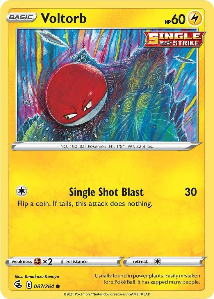 Image for Voltorb (087/264) (SWSH08: Fusion Strike) - Pokemon