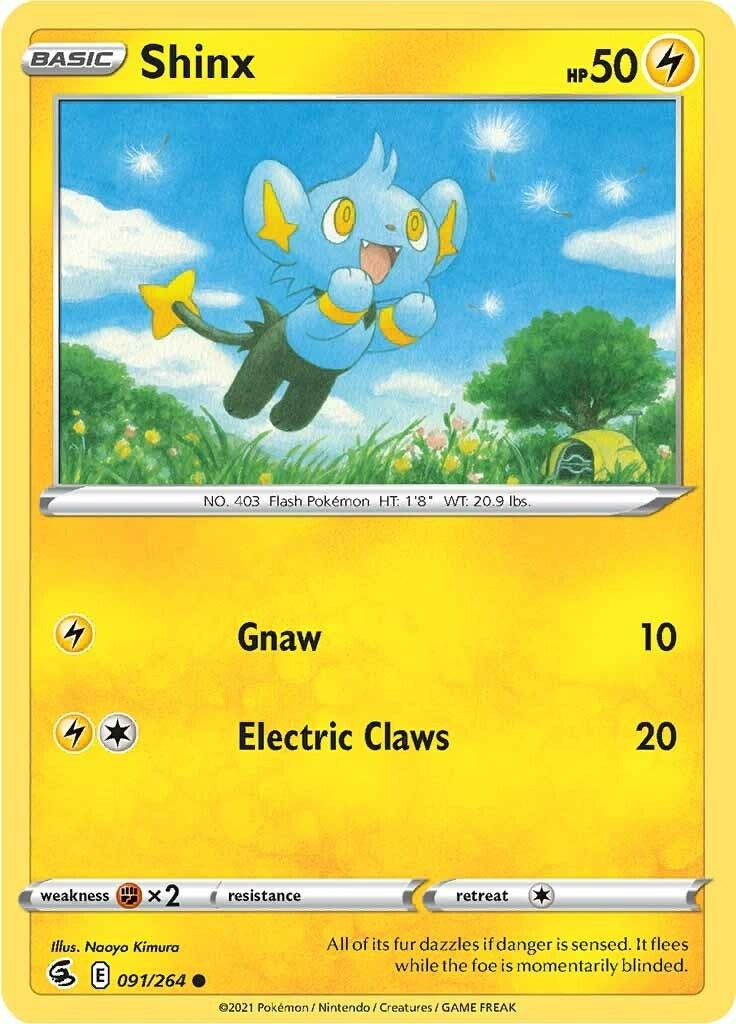 Image for Shinx (091/264) (SWSH08: Fusion Strike) - Pokemon