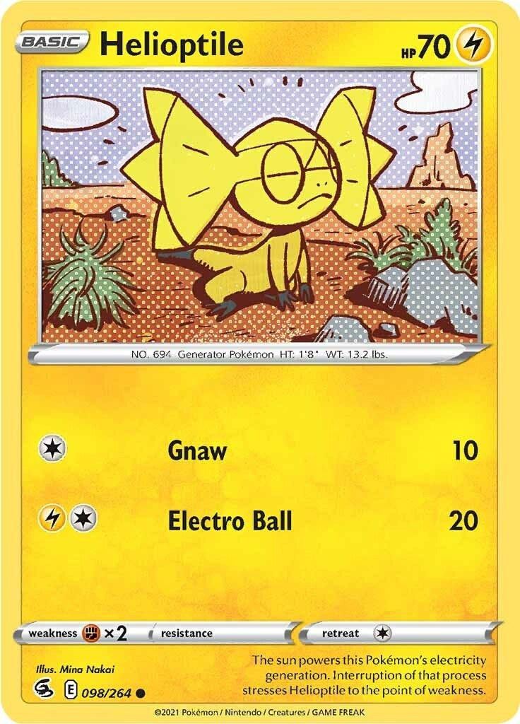 Image for Helioptile (098/264) (SWSH08: Fusion Strike) - Pokemon