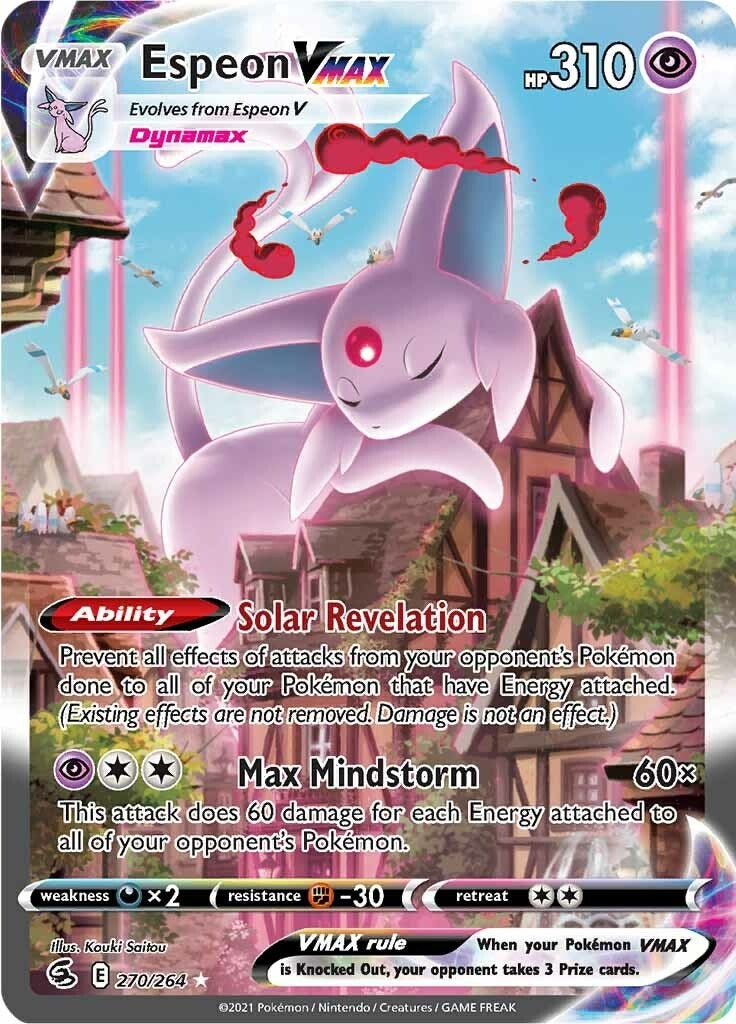 Image for Espeon VMAX (Alternate Art Secret) (270/264) (SWSH08: Fusion Strike) - Pokemon