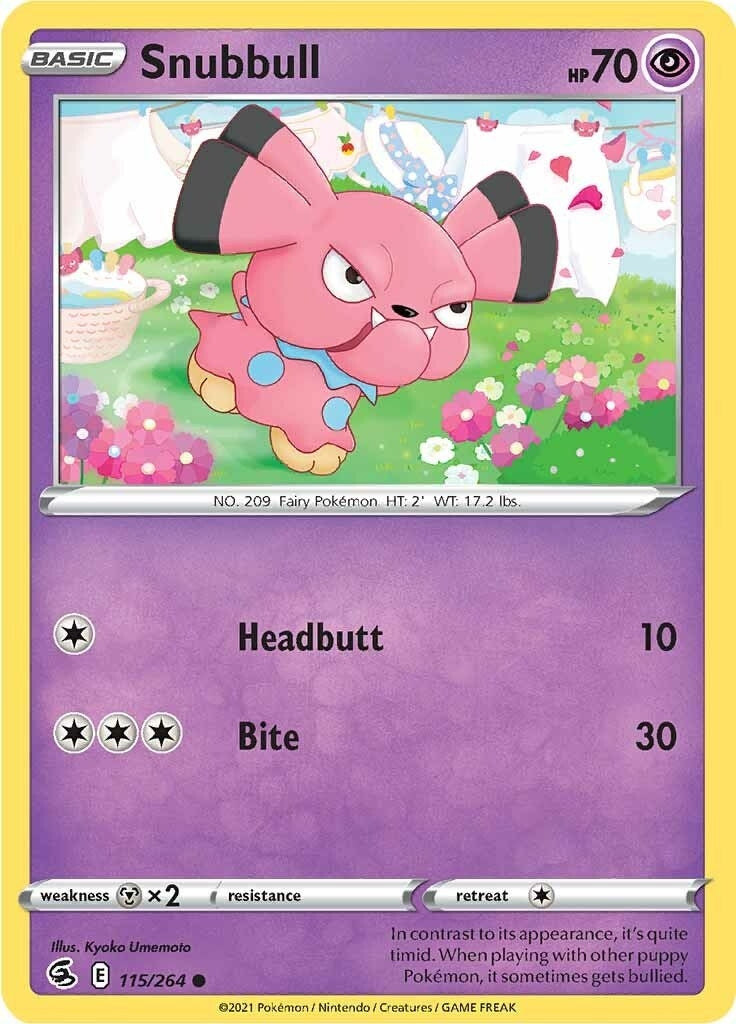 Image for Snubbull (115/264) (SWSH08: Fusion Strike) - Pokemon