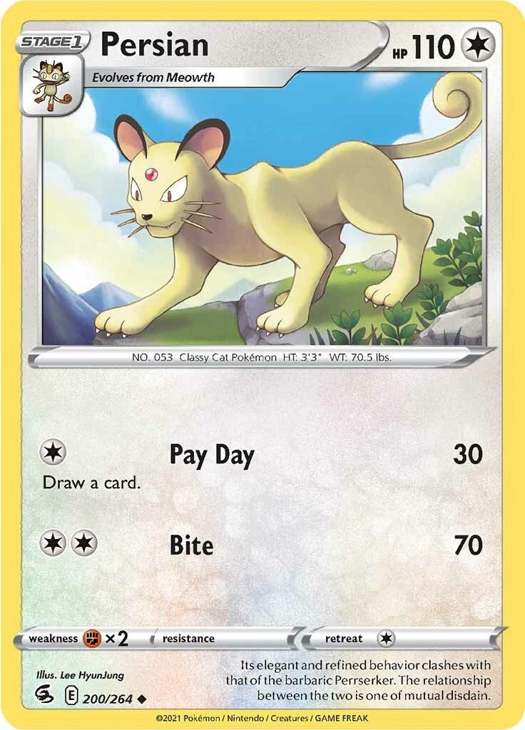 Image for Persian (200/264) (SWSH08: Fusion Strike) - Pokemon