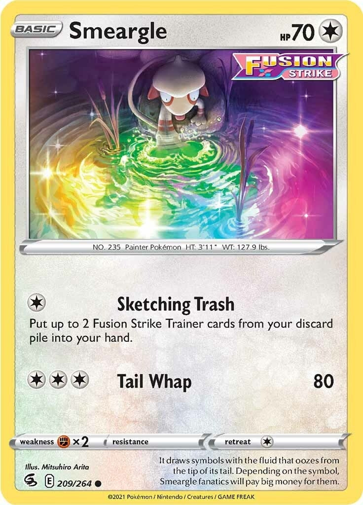 Image for Smeargle (209/264) (SWSH08: Fusion Strike) - Pokemon