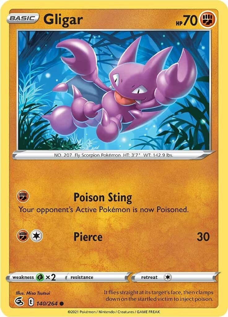Image for Gligar (140/264) (SWSH08: Fusion Strike) - Pokemon