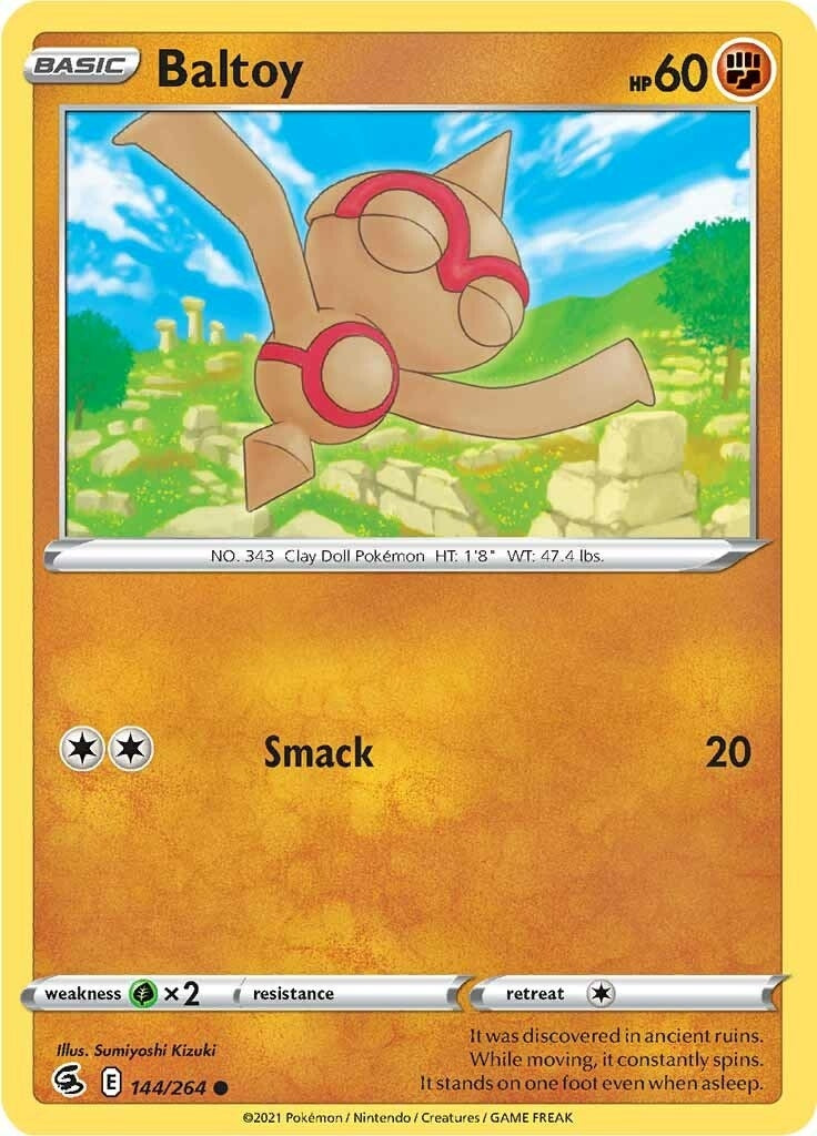 Image for Baltoy (144/264) (SWSH08: Fusion Strike) - Pokemon
