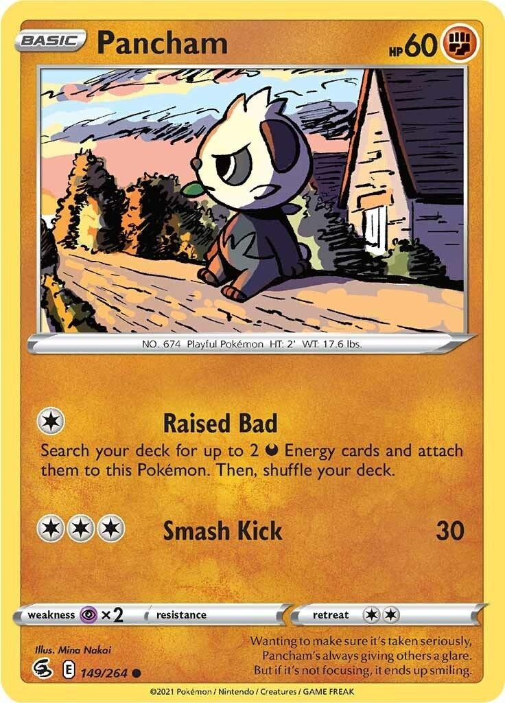 Image for Pancham (149/264) (SWSH08: Fusion Strike) - Pokemon