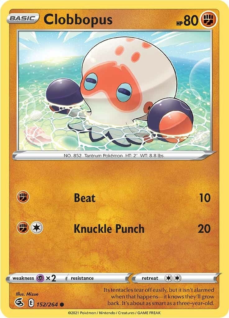 Image for Clobbopus (152/264) (SWSH08: Fusion Strike) - Pokemon