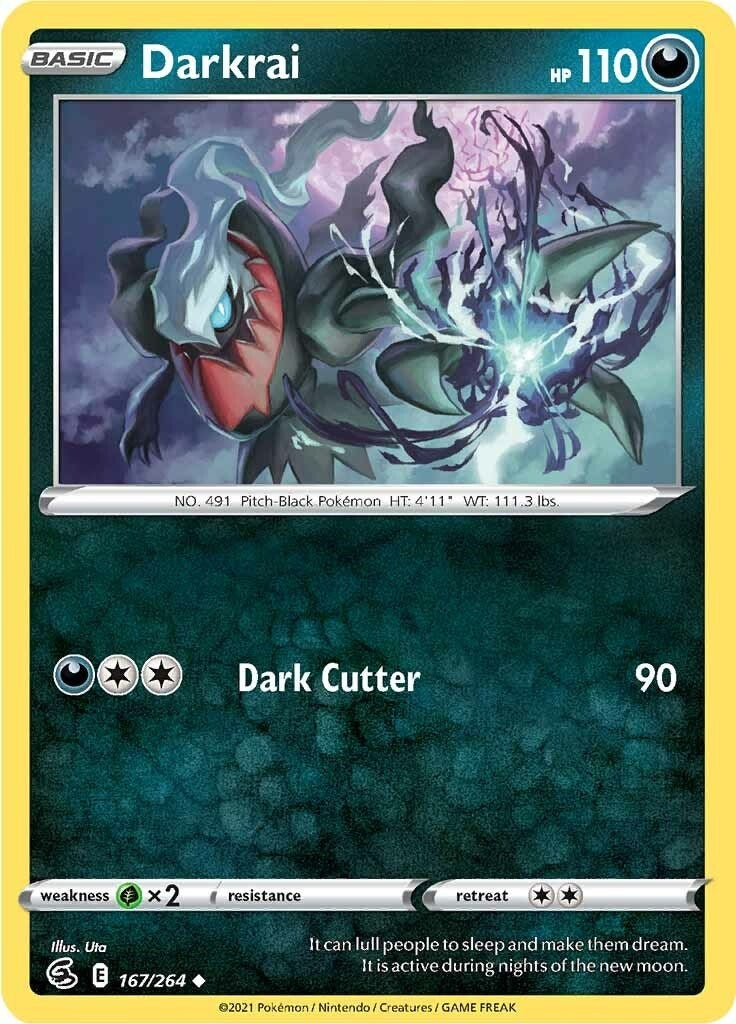 Image for Darkrai (167/264) (SWSH08: Fusion Strike) - Pokemon