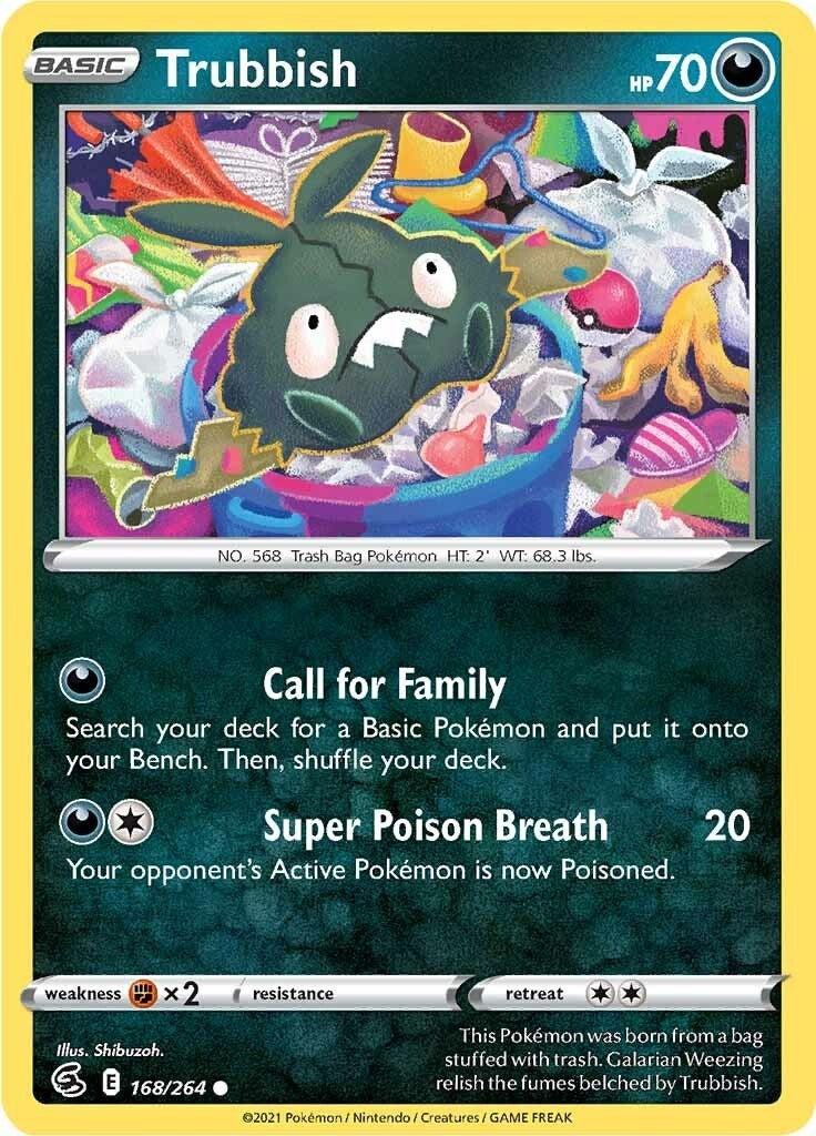 Image for Trubbish (168/264) (SWSH08: Fusion Strike) - Pokemon