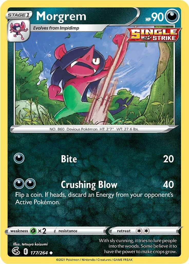 Image for Morgrem (177/264) (SWSH08: Fusion Strike) - Pokemon