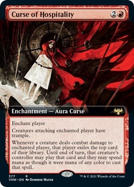 Curse of Hospitality (Extended Art) (377) (Innistrad: Crimson Vow)