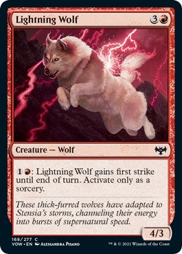 Lightning Wolf (168) (Innistrad: Crimson Vow)