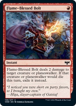 Flame-Blessed Bolt (158) (Innistrad: Crimson Vow)