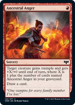 Ancestral Anger (142) (Innistrad: Crimson Vow)