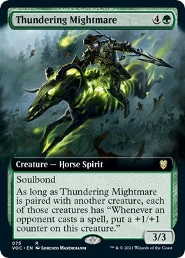 Thundering Mightmare (Extended Art) (75) (Commander: Innistrad: Crimson Vow)