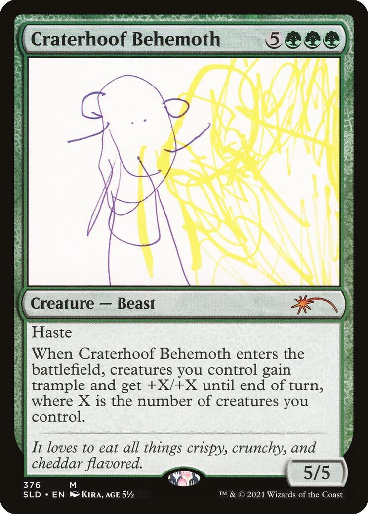 Craterhoof Behemoth (376) (376) (Secret Lair Drop Series)