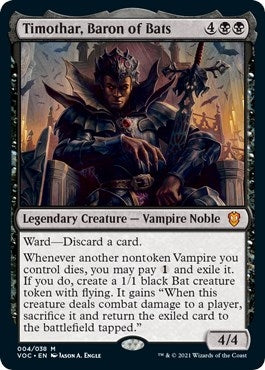 Timothar, Baron of Bats (4) (Commander: Innistrad: Crimson Vow)