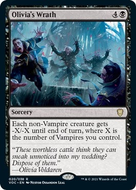 Olivia's Wrath (20) (Commander: Innistrad: Crimson Vow)
