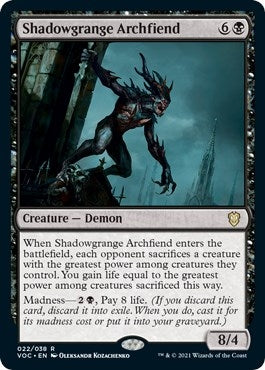 Shadowgrange Archfiend (22) (Commander: Innistrad: Crimson Vow)
