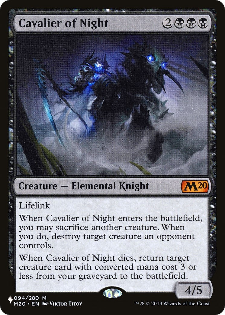 Cavalier of Night (094/280) (The List Reprints)