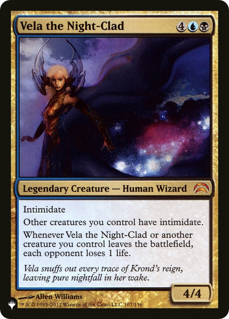 Vela the Night-Clad (107/156) (The List Reprints)
