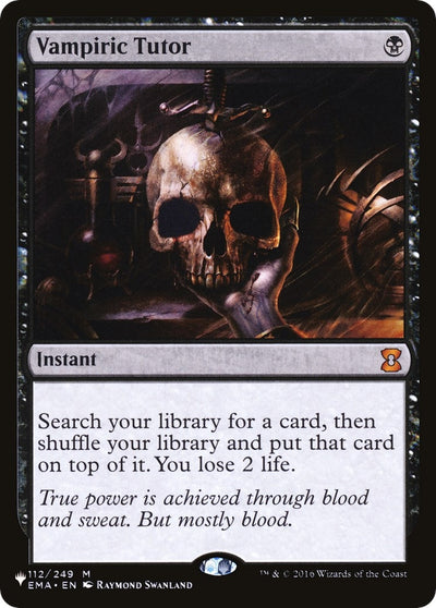Vampiric Tutor (112/249) (The List Reprints)