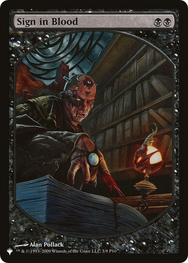 Sign in Blood (P10) (9-Mar) (The List Reprints)