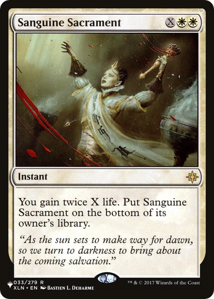 Sanguine Sacrament (033/279) (The List Reprints)