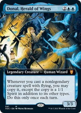 Donal, Herald of Wings (Extended Art) (41) (Commander: Innistrad: Crimson Vow)