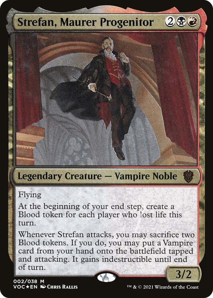 Strefan, Maurer Progenitor (Display Commander) - Thick Stock (2) (Commander: Innistrad: Crimson Vow)
