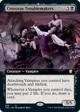 Crossway Troublemakers (Extended Art) (55) (Commander: Innistrad: Crimson Vow)