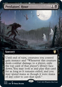 Predators' Hour (Extended Art) (59) (Commander: Innistrad: Crimson Vow)