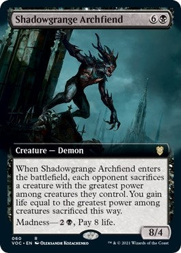 Shadowgrange Archfiend (Extended Art) (60) (Commander: Innistrad: Crimson Vow)