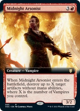 Midnight Arsonist (Extended Art) (65) (Commander: Innistrad: Crimson Vow)