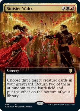 Sinister Waltz (Extended Art) (68) (Commander: Innistrad: Crimson Vow)