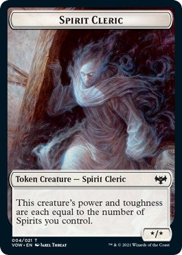Spirit Cleric Token (4) (Innistrad: Crimson Vow)