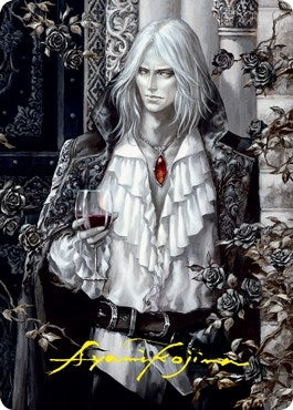 Sorin the Mirthless (2/81) Art Card (Gold-Stamped Signature) (2) (Art Series: Innistrad: Crimson Vow)