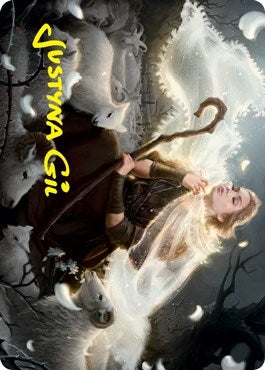 Ancestor's Embrace Art Card (Gold-Stamped Signature) (4) (Art Series: Innistrad: Crimson Vow)