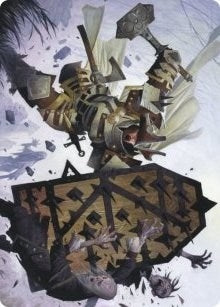 Estwald Shieldbasher Art Card (9) (Art Series: Innistrad: Crimson Vow)