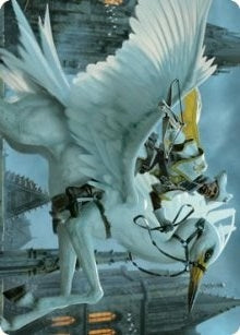 Gryff Rider Art Card (10) (Art Series: Innistrad: Crimson Vow)