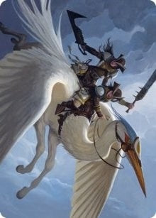 Gryffwing Cavalry Art Card (11) (Art Series: Innistrad: Crimson Vow)