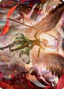 Sigarda's Summons Art Card (17) (Art Series: Innistrad: Crimson Vow)