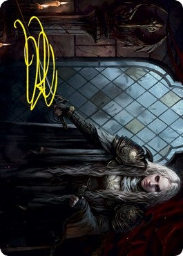 Thalia, Guardian of Thraben Art Card (Gold-Stamped Signature) (18) (Art Series: Innistrad: Crimson Vow)