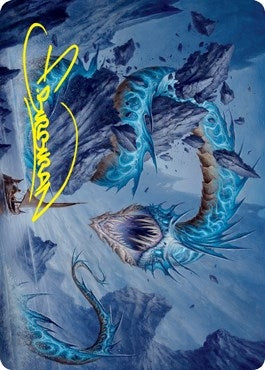 Biolume Serpent Art Card (Gold-Stamped Signature) (20) (Art Series: Innistrad: Crimson Vow)