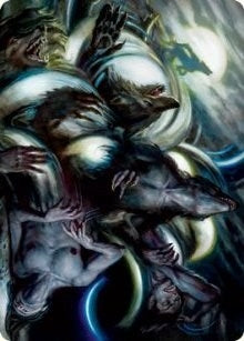Lunar Rejection Art Card (23) (Art Series: Innistrad: Crimson Vow)