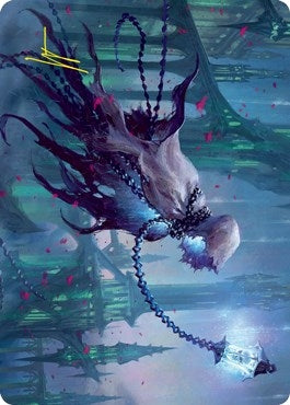 Wanderlight Spirit Art Card (Gold-Stamped Signature) (26) (Art Series: Innistrad: Crimson Vow)