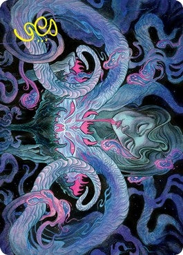 Demonic Bargain Art Card (Gold-Stamped Signature) (30) (Art Series: Innistrad: Crimson Vow)
