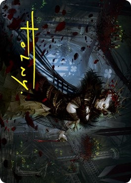 Falkenrath Forebear Art Card (Gold-Stamped Signature) (33) (Art Series: Innistrad: Crimson Vow)